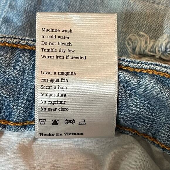 Kancan Skinny Jeans Distressed Cropped Light Wash Women's Sz 26 - Picture 8 of 9